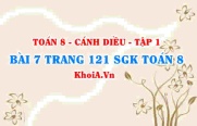 Bài 7 trang 121 SGK Toán 8 tập 1 Cánh Diều